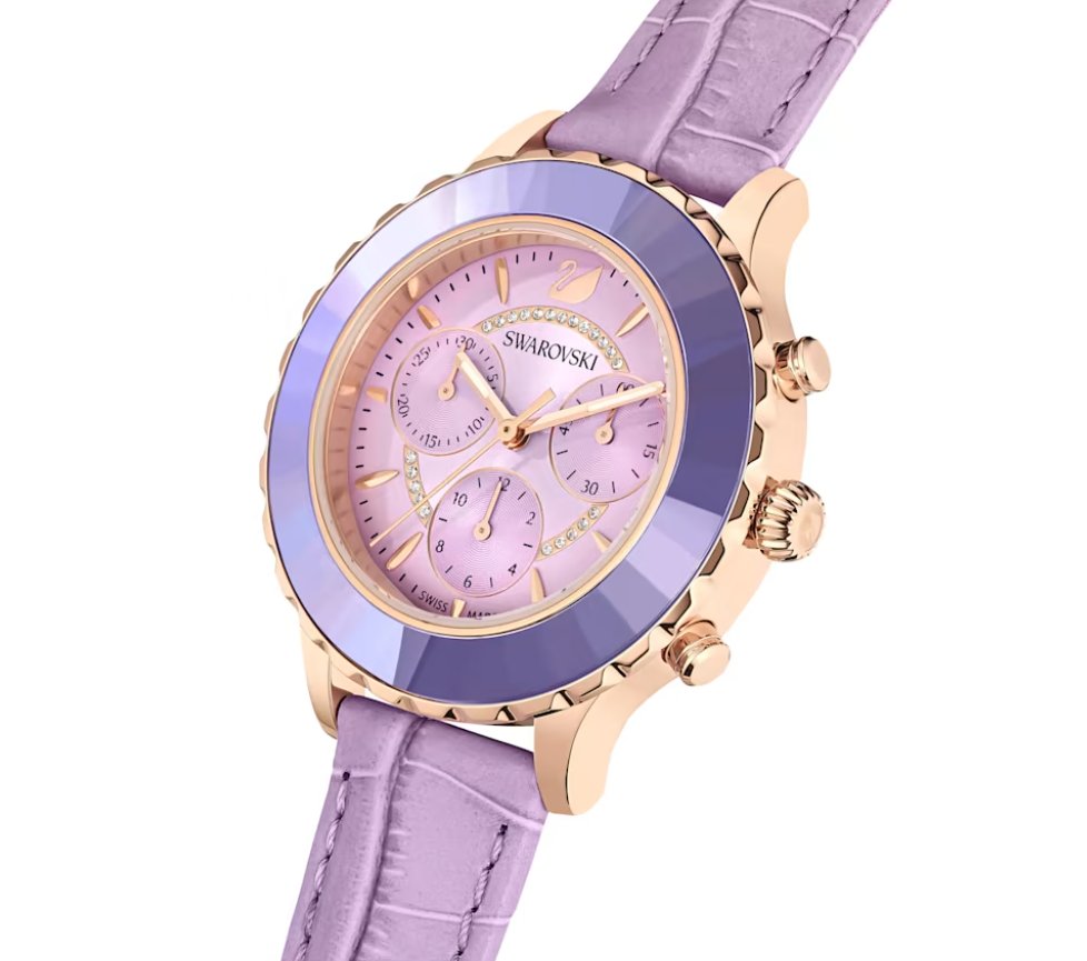 Swarovski Watch Octea Lux Chrono Purple 5632263 -korean beauty