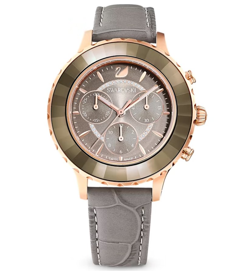 Swarovski Watch Octea Lux Chrono Grey 5452495 -korean beauty