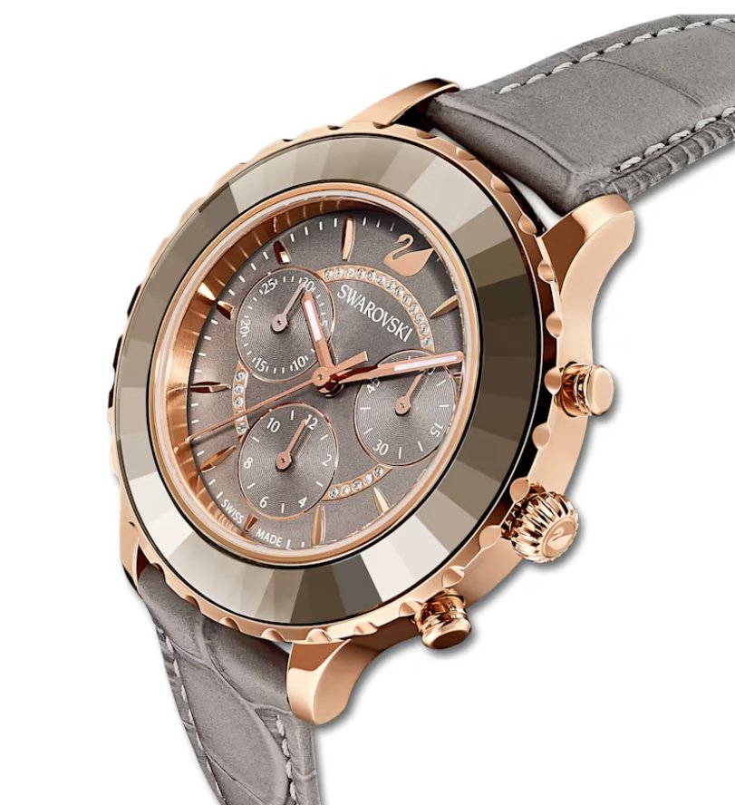 Swarovski Watch Octea Lux Chrono Grey 5452495 -korean beauty