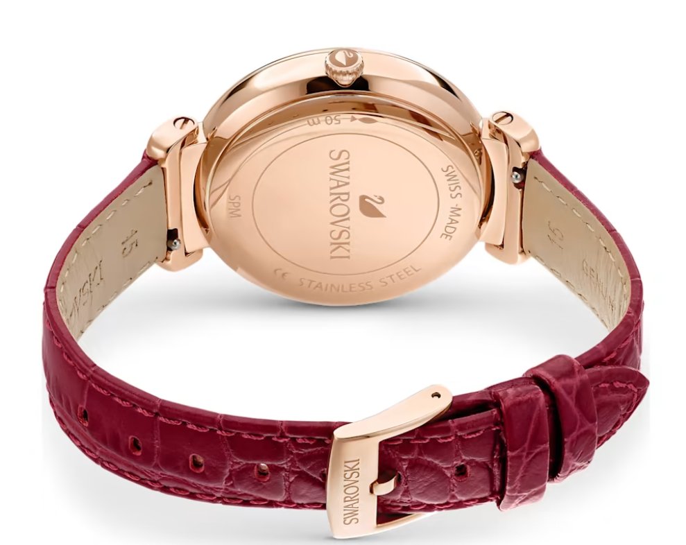 Swarovski Watch Passage Moon Phase Red 5613323 -korean beauty