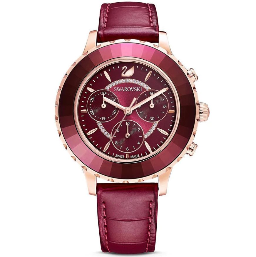 Swarovski Watch Octea Lux Chrono Red 5547642 -korean beauty