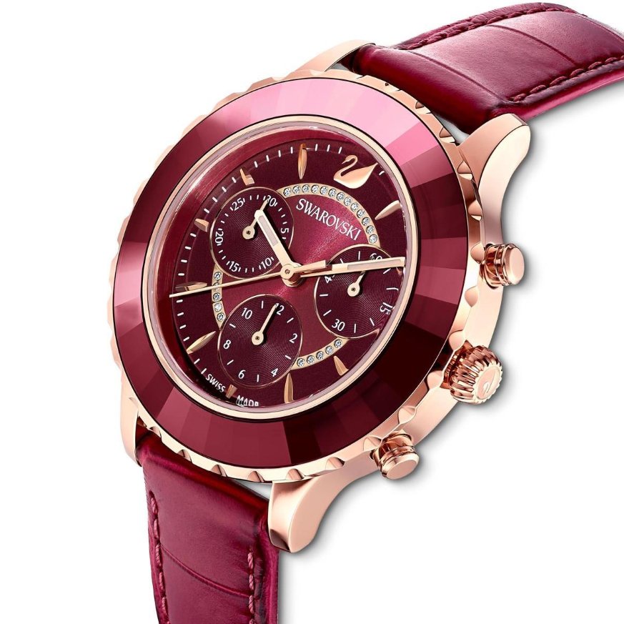 Swarovski Watch Octea Lux Chrono Red 5547642 -korean beauty