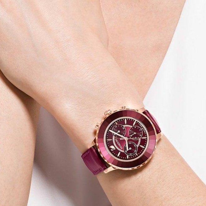 Swarovski Watch Octea Lux Chrono Red 5547642 -korean beauty