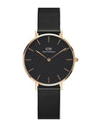Daniel Wellington Ladies Black Petite Ashfield Watch Dw00100245 -korean beauty