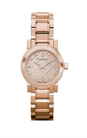 Burberry Ladies Watch The City Diamonds 26mm Rose Gold Bu9215 -korean beauty