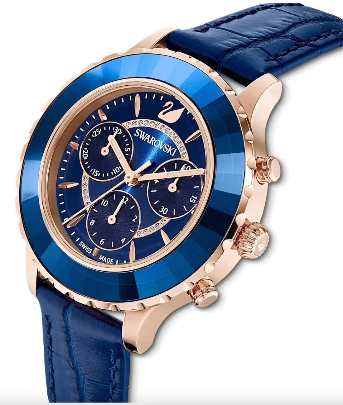 Swarovski Watch Octea Lux Chrono Blue 5563480 -korean beauty