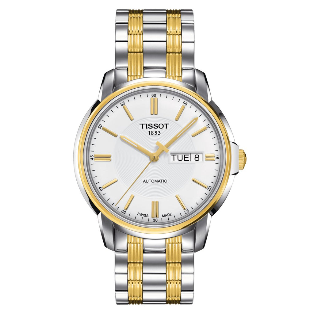 Tissot Mens Watch Automatics Iii T Classic 39mm Silver Gold T0654302203100 -korean beauty