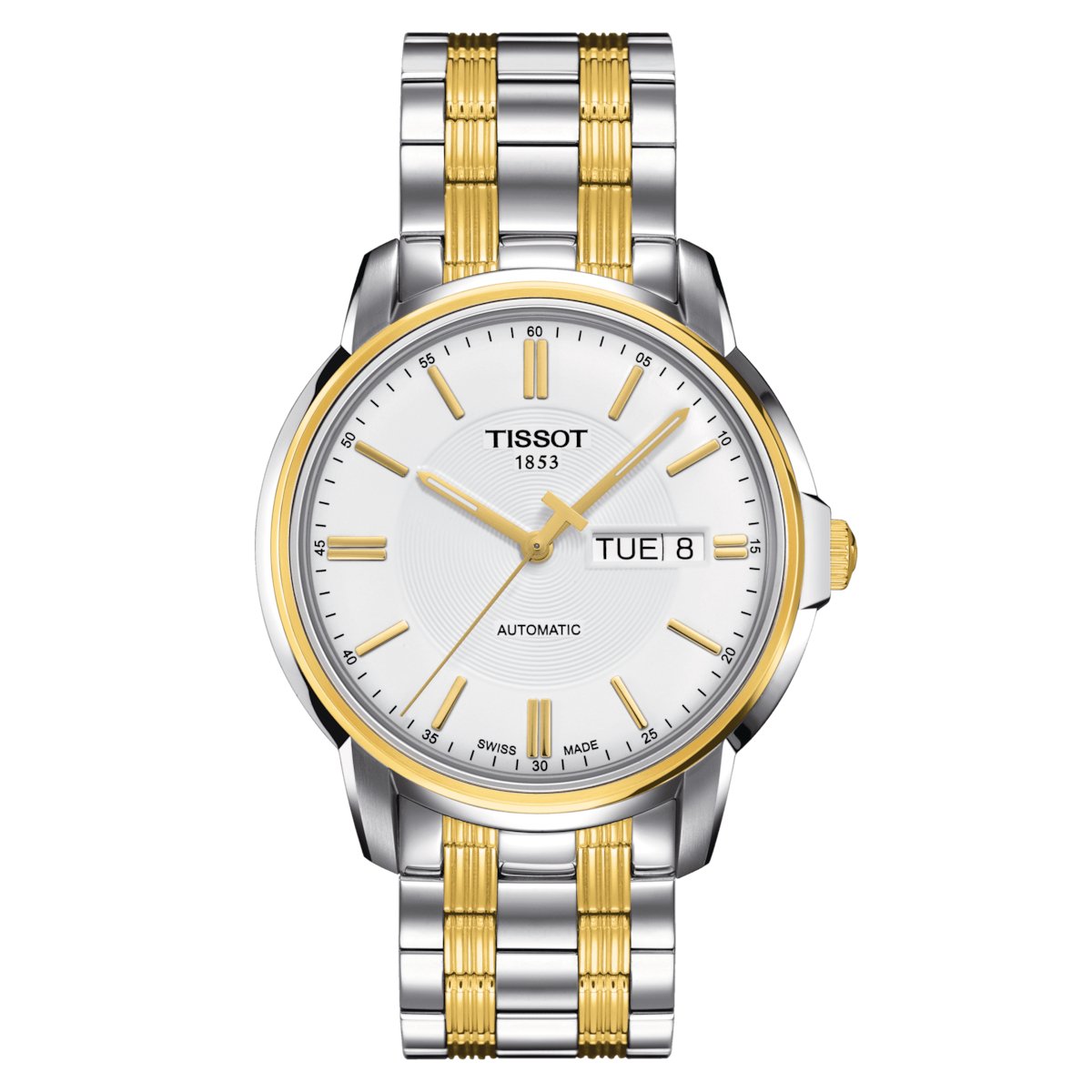 Tissot Mens Watch Automatics Iii T Classic 39mm Silver Gold T0654302203100 -korean beauty