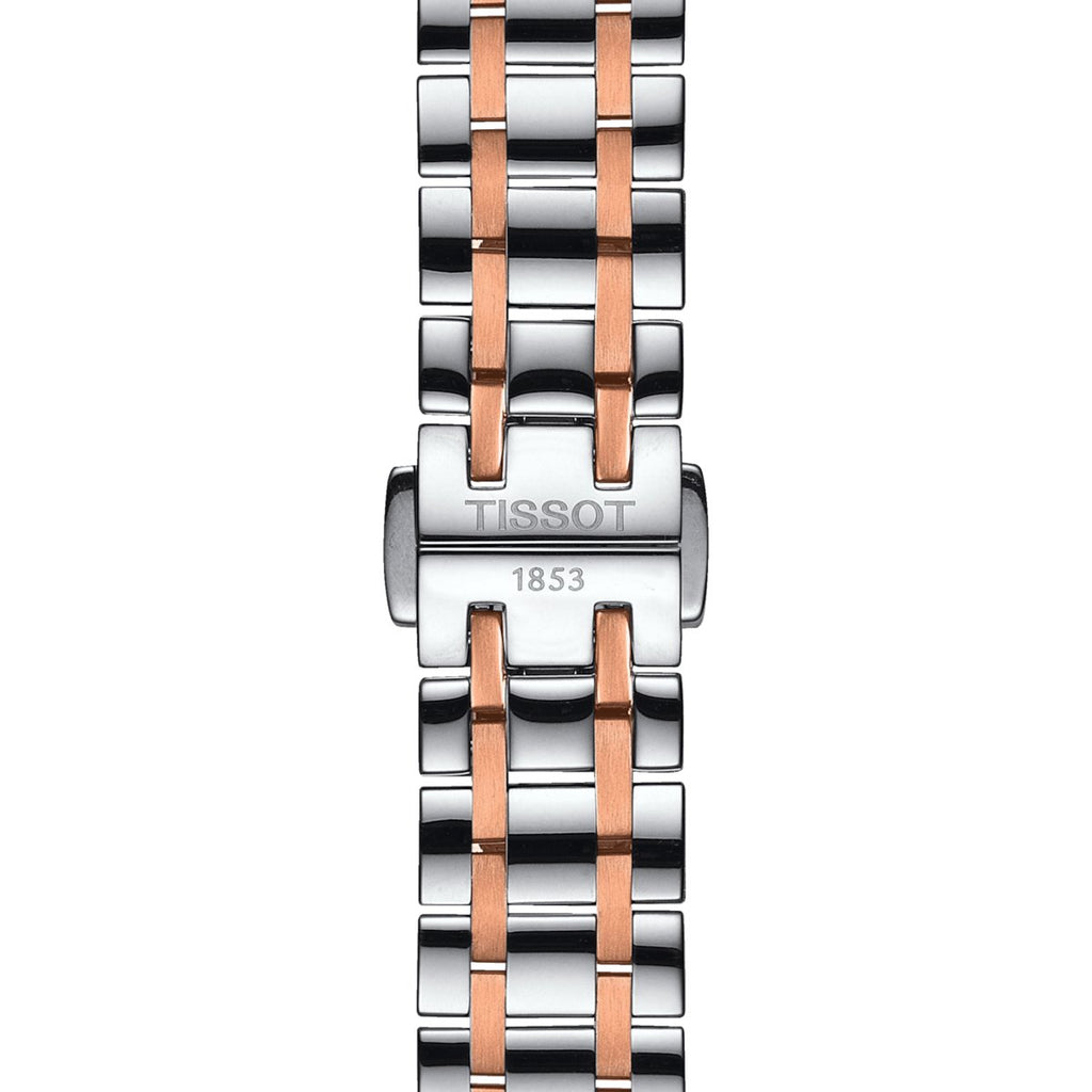 Tissot Ladies Automatic Watch Chemin Des Tourelles Powermatic 80 Two Tone Rose Helvetic Pride T0992072211802 -korean beauty