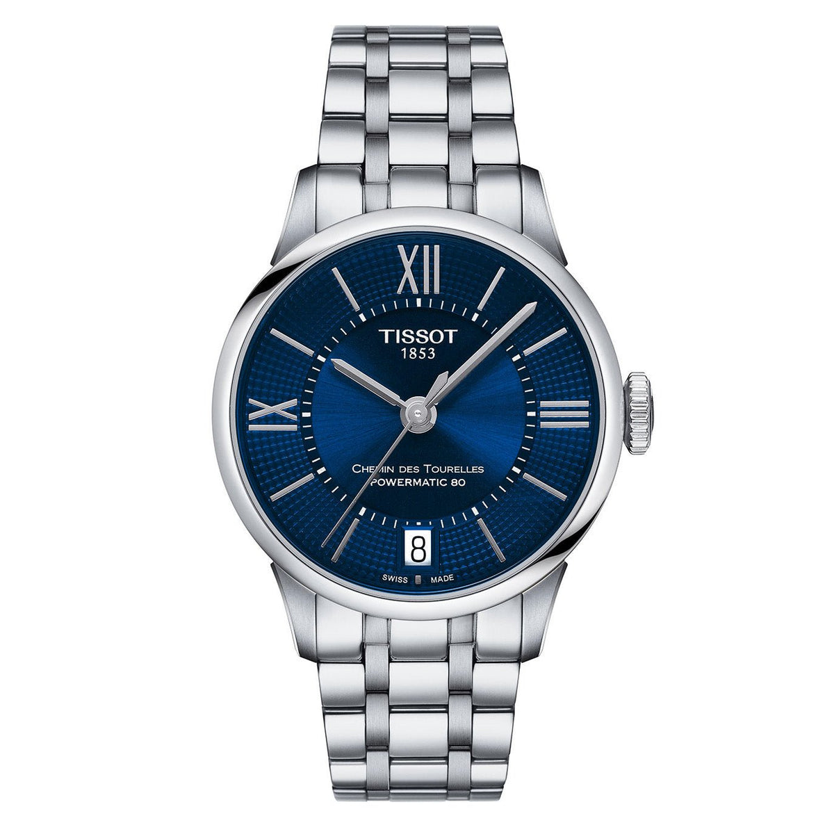 Tissot Ladies Automatic Watch Chemin Des Tourelles Powermatic 80 Blue T0992071104800 1 -korean beauty