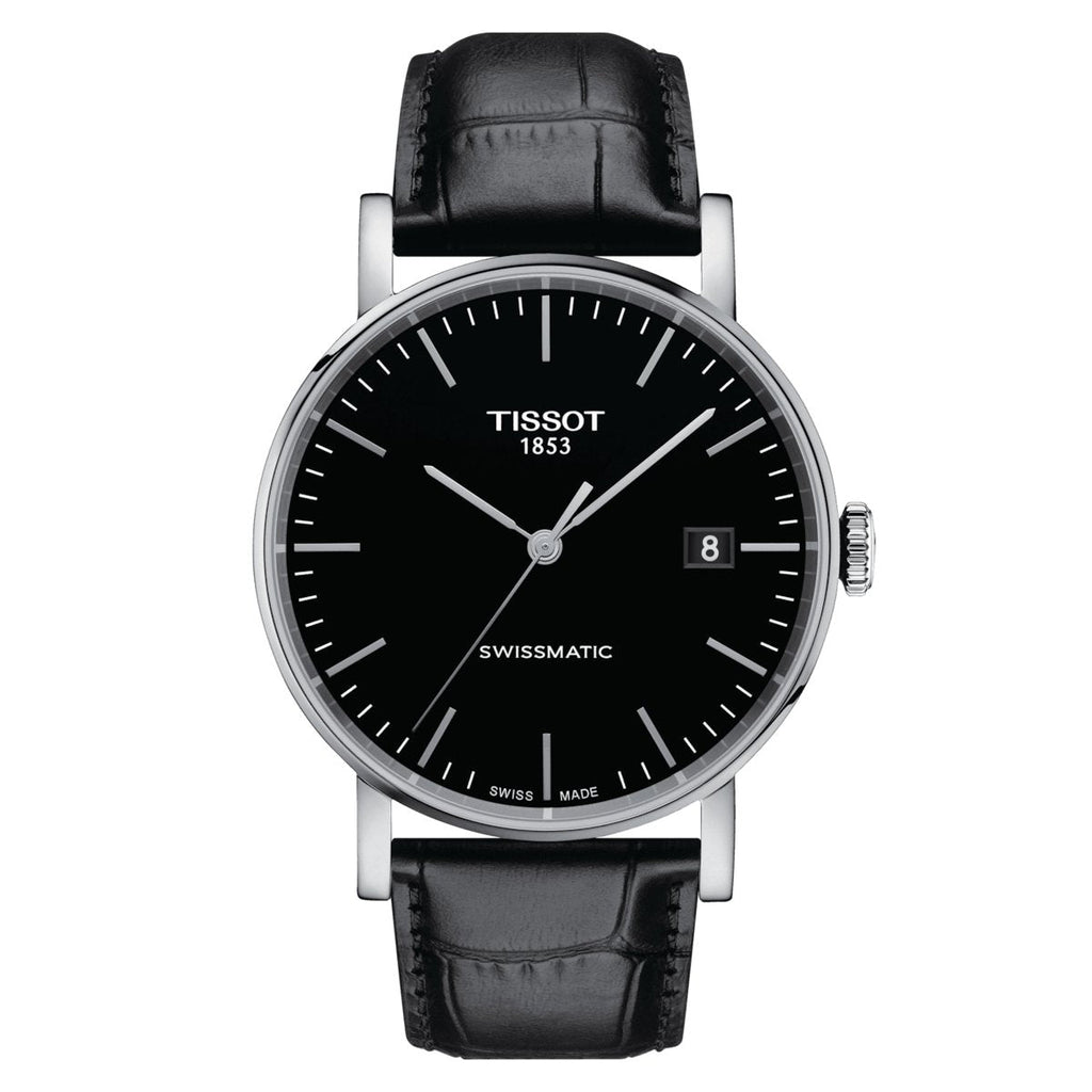 Tissot Mens Watch Everytime Swissmatic 40mm Black T1094071605100 -korean beauty