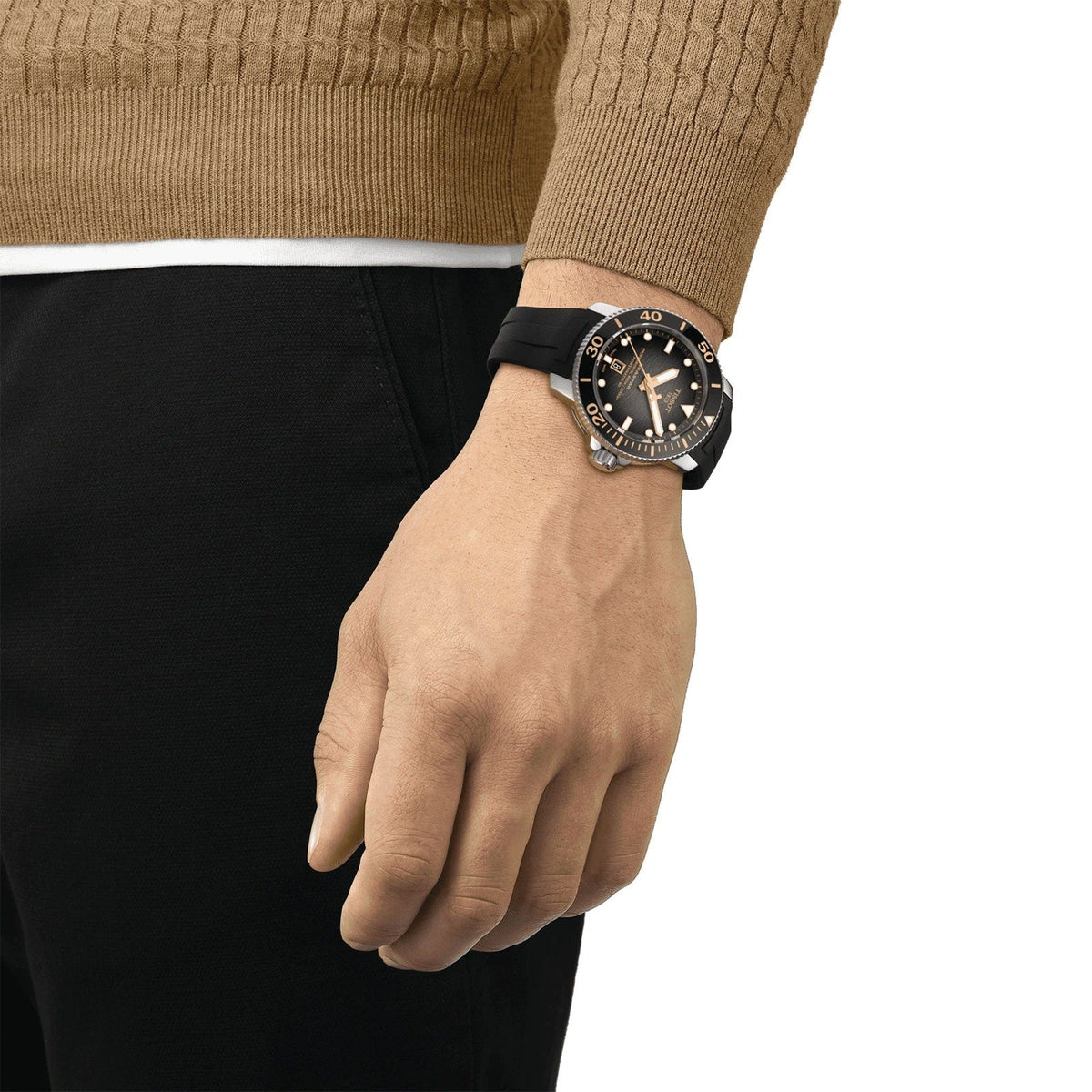 Tissot Seastar 2000 Professional Powermatic 80 Black Rubber T120.607.17.441.01 -korean beauty