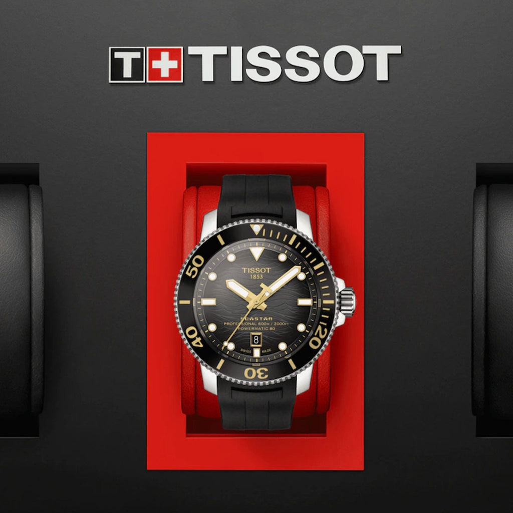 Tissot Seastar 2000 Professional Powermatic 80 Black Rubber T120.607.17.441.01 -korean beauty