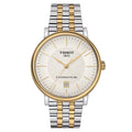 Tissot Mens Watch Carson Auto T Classic 40mm Silver Gold T1224072203100 -korean beauty