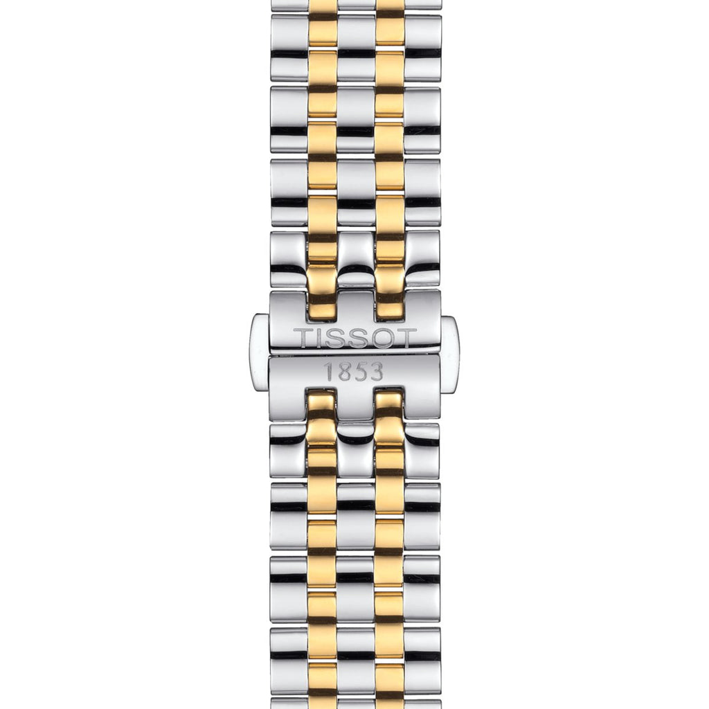 Tissot Mens Watch Carson Auto T Classic 40mm Silver Gold T1224072203100 -korean beauty