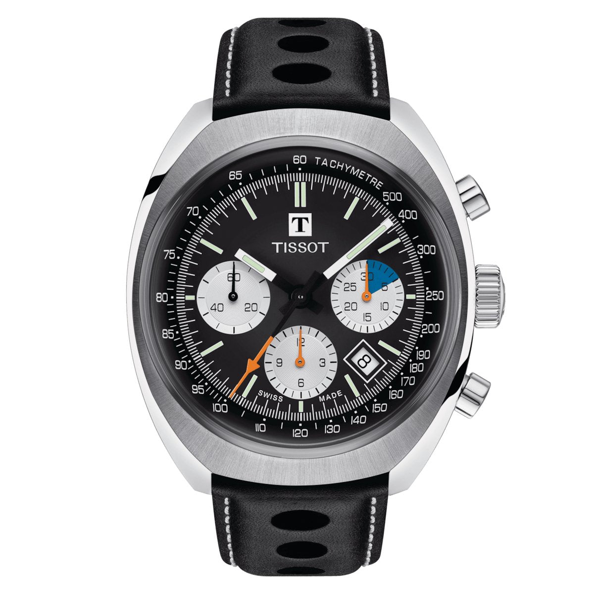 Tissot Mens Watch T Heritage 1973 Chronograph 43mm Black T1244271605100 -korean beauty