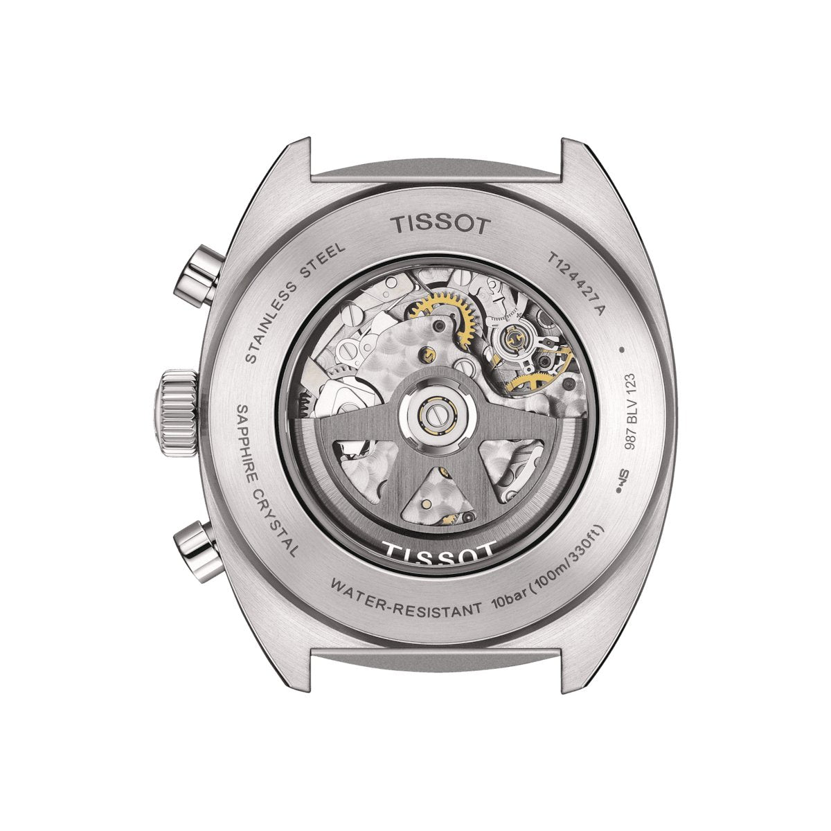Tissot Mens Watch T Heritage 1973 Chronograph 43mm Black T1244271605100 -korean beauty