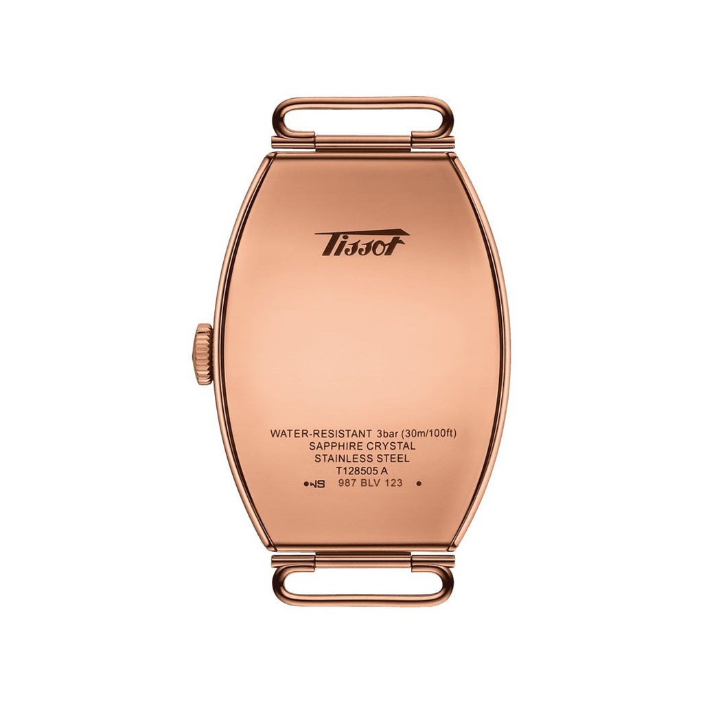 Tissot Ladies Watch Heritage Porto Hand Wind White Brown T1285053601200 -korean beauty