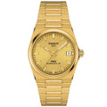 Tissot Prx Powermatic 80 Mens Gold Watch T137 207 33 021 00 -korean beauty