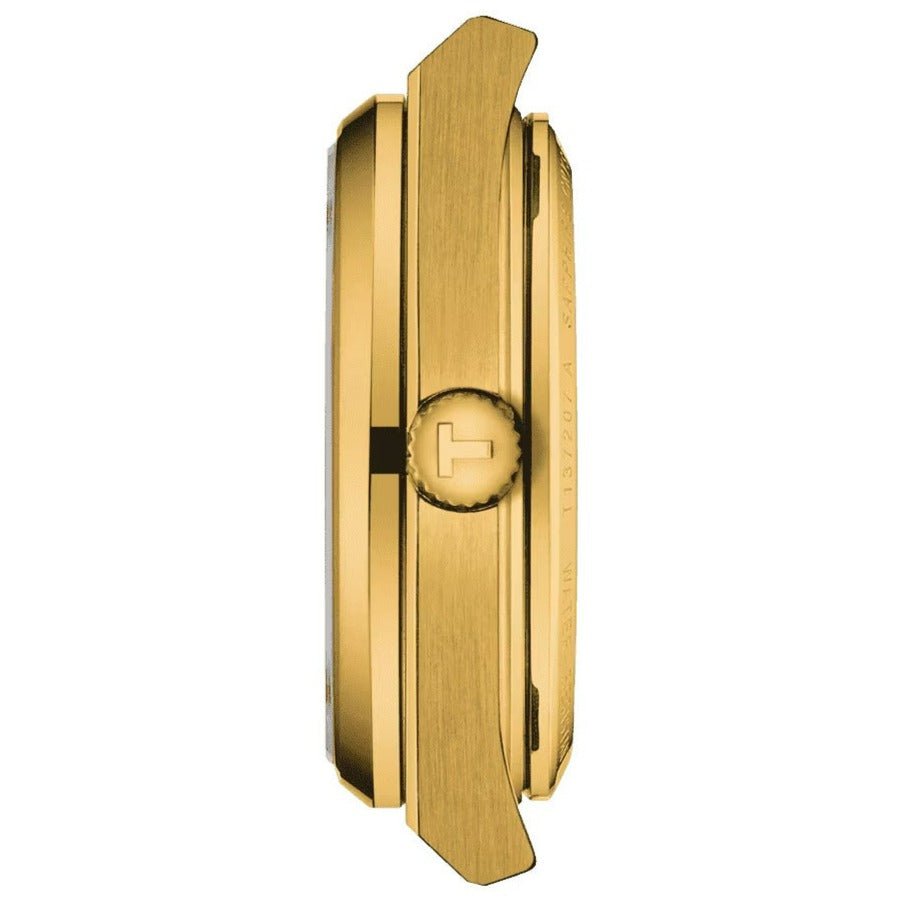 Tissot Prx Powermatic 80 Mens Gold Watch T137 207 33 021 00 -korean beauty