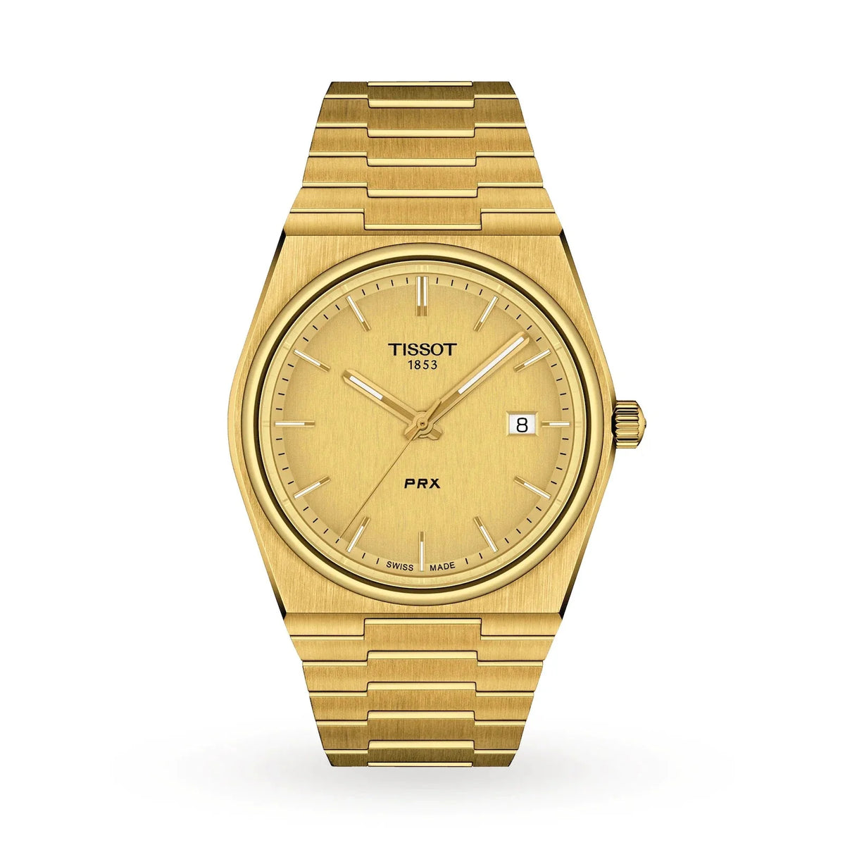 Tissot Mens Watch Prx Yellow Gold T1374103302100 -korean beauty