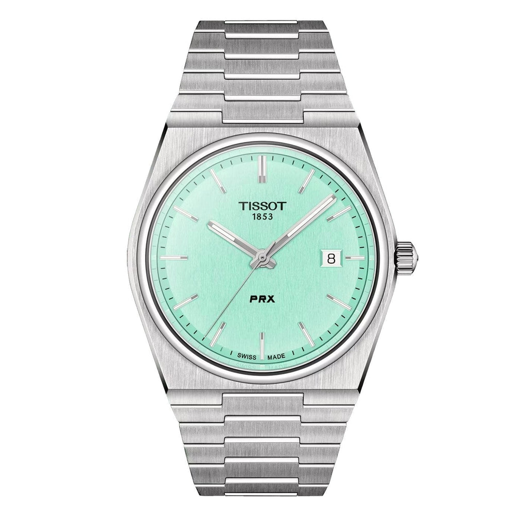 Tissot Mens Watch Prx Mint Green T137 410 11 091 01 -korean beauty