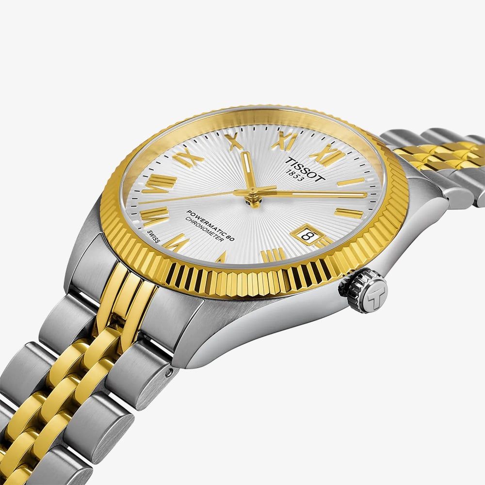 Tissot Ballade Powermatic 80 COSC Two-Tone Silver T156.408.22.033.00 -korean beauty