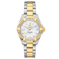 Tag Heuer Aquaracer Diamonds Mother Of Pearl Dial Two Tone Steel Strap Watch For Women Wbd1321 Bb0320 -korean beauty