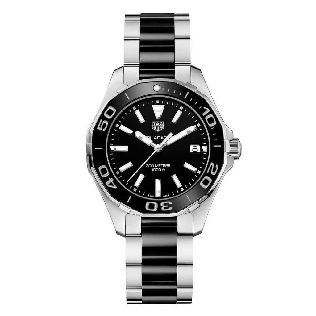 Tag Heuer Aquaracer Stainless Steel And Black Ceramic Ladies Watch -korean beauty