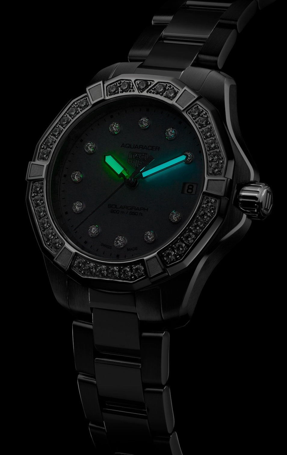 Tag Heuer Watch Aquaracer Professional 200 Solargraph 34 Wbp1314 Ba0005 -korean beauty