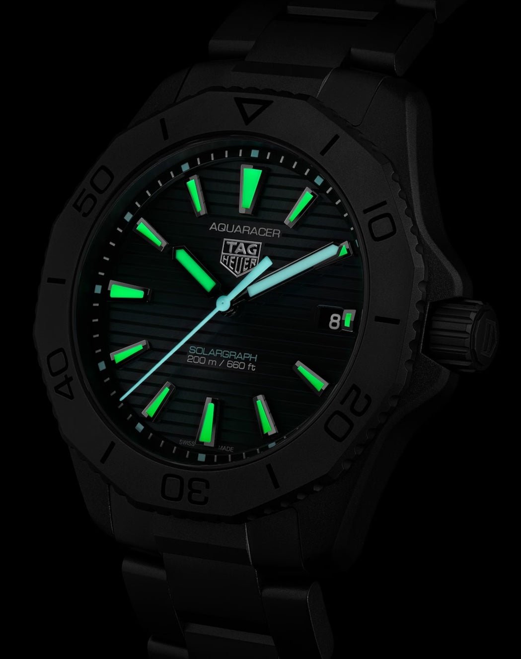 Tag Heuer Watch Aquaracer Professional 200 Solargraph Wbp1180 Bf0000 -korean beauty