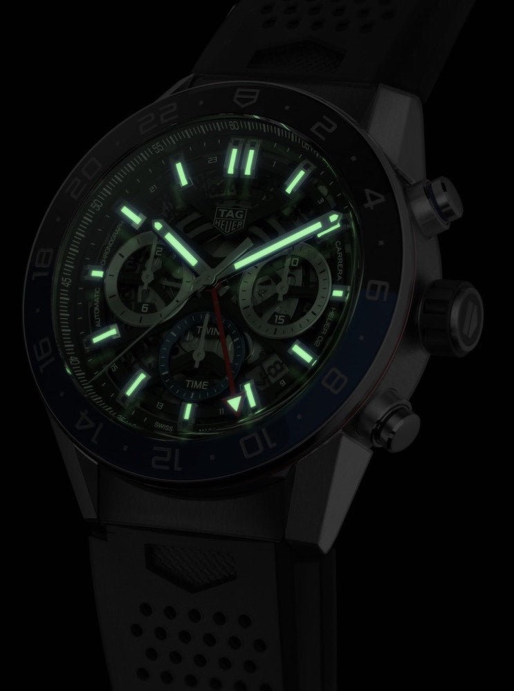 Tag Heuer Watch Carrera Chronograph Gmt Cbg2a1z Ft6157 -korean beauty