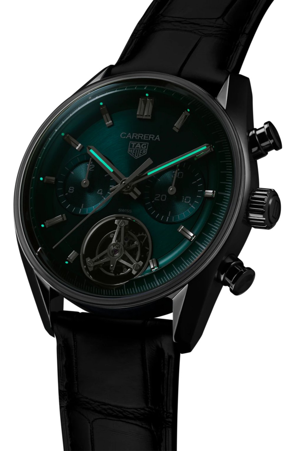 Tag Heuer Watch Carrera Chronograph Tourbillon Cbs5011 Fc6566 -korean beauty