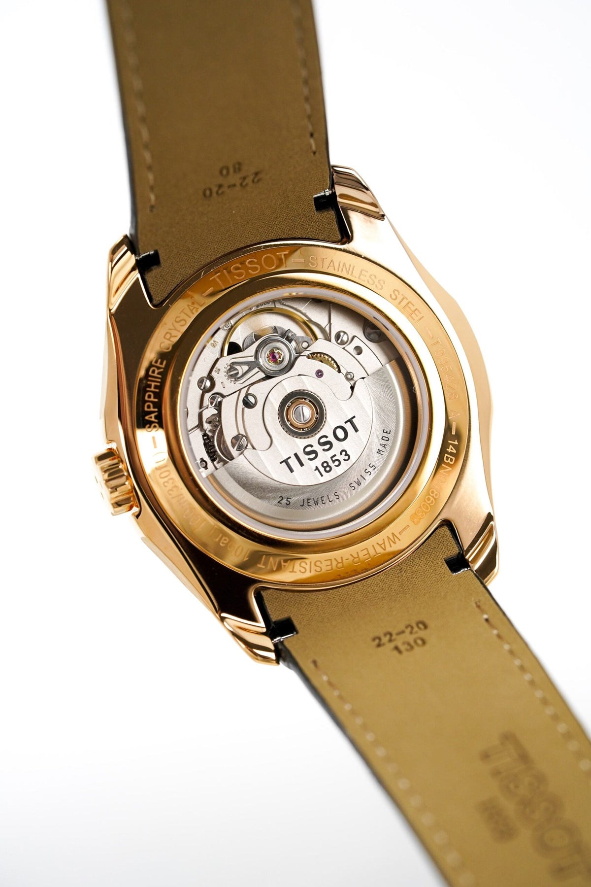 Tissot Mens Couturier Small Second Rose Gold T Classic Automatic Watch Couturier Powermatic 80 Date Purple Rose Gold -korean beauty