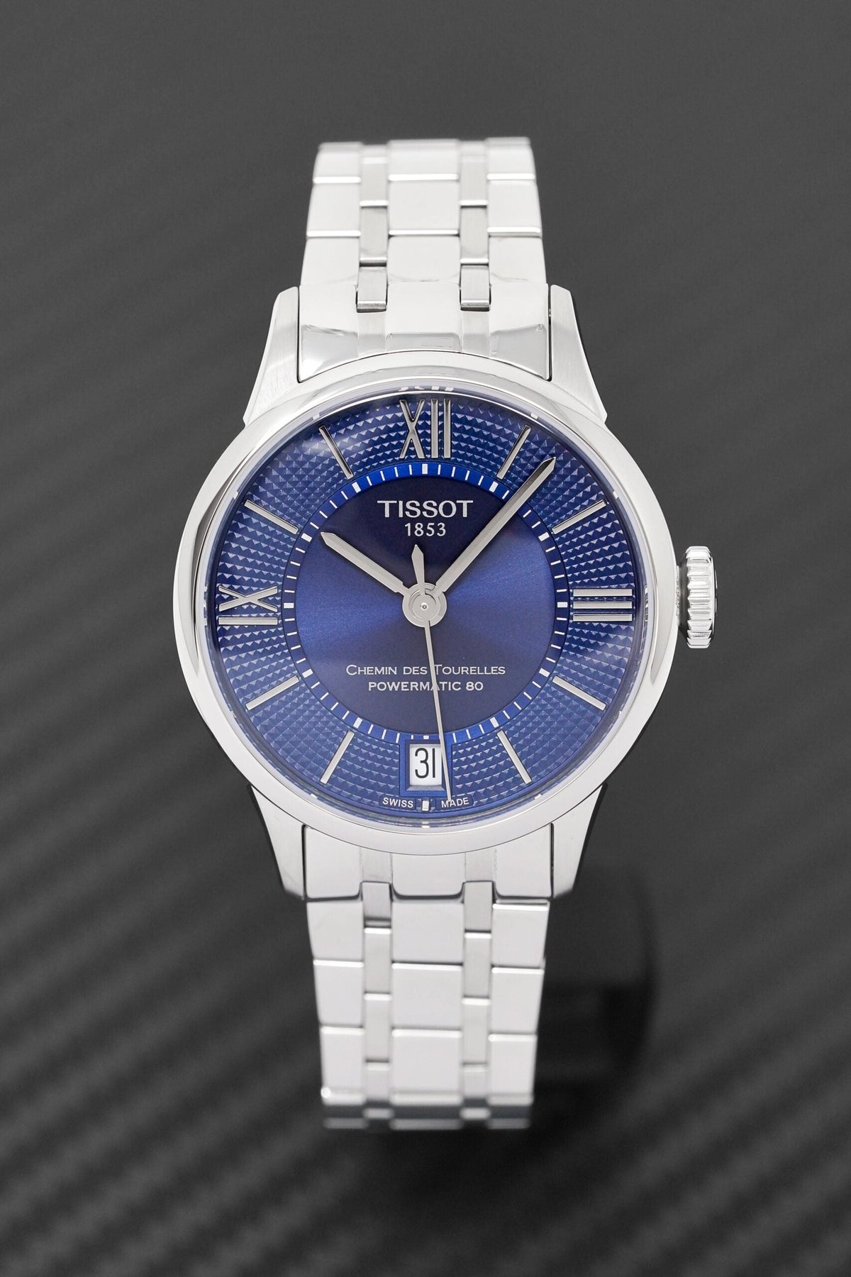 Tissot Ladies Automatic Watch Chemin Des Tourelles Powermatic 80 Blue T0992071104800 1 -korean beauty