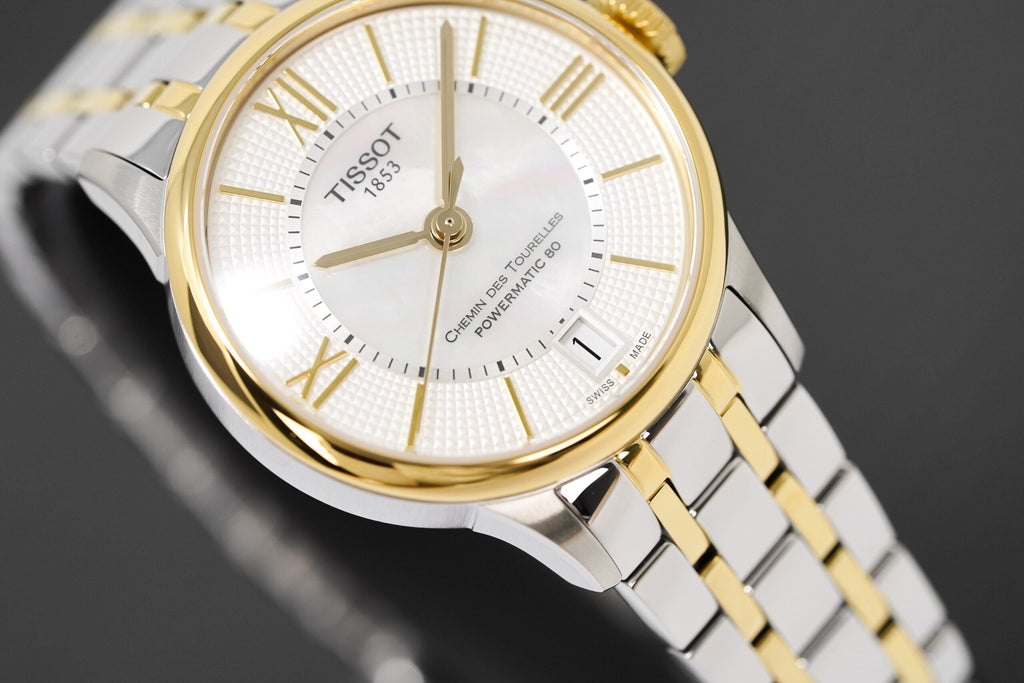 Tissot Ladies Automatic Watch Chemin Des Tourelles Powermatic 80 Two Tone T0992072211800 -korean beauty
