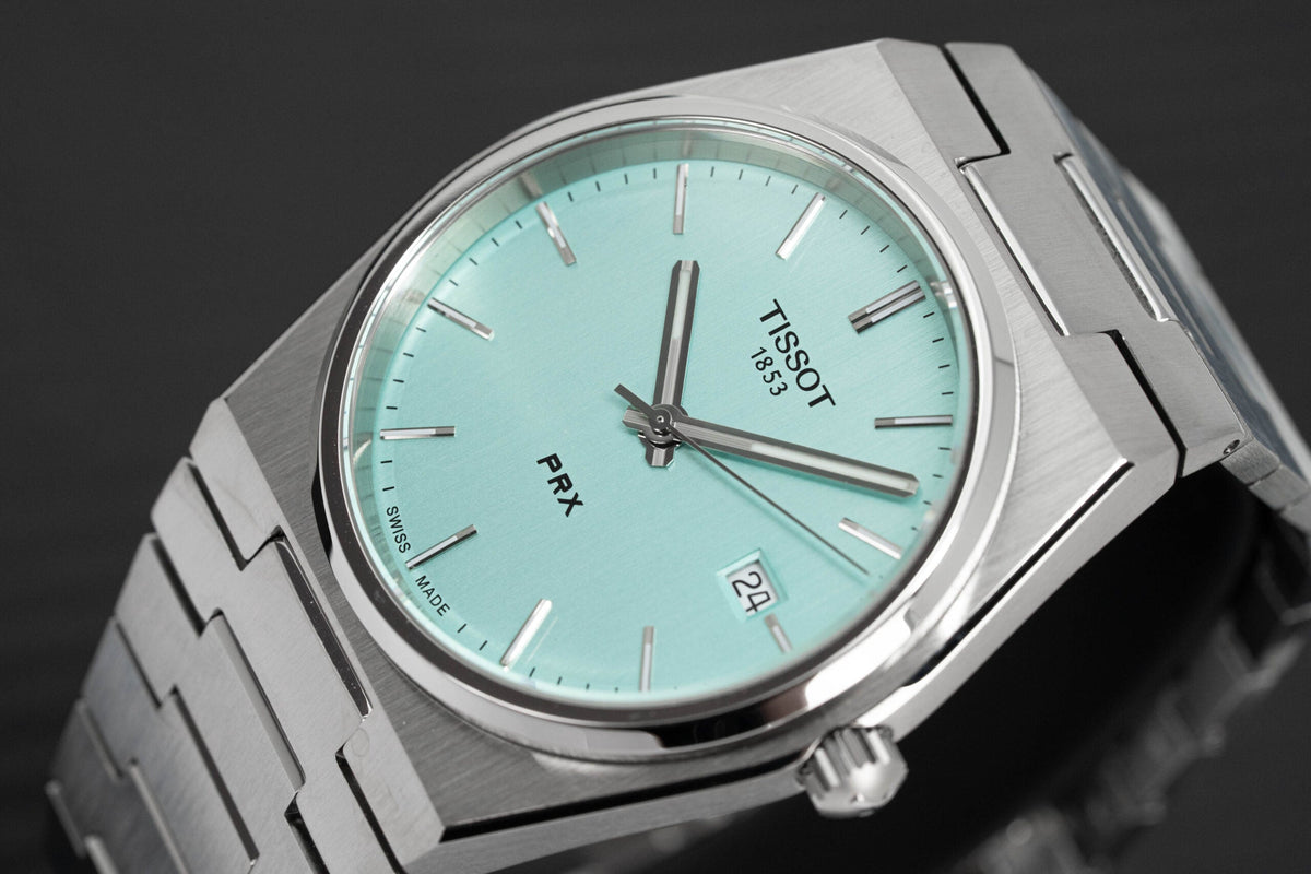 Tissot Mens Watch Prx Mint Green T137 410 11 091 01 -korean beauty