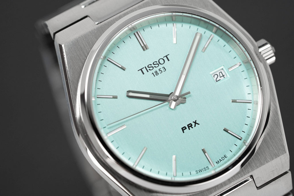 Tissot Mens Watch Prx Mint Green T137 410 11 091 01 -korean beauty