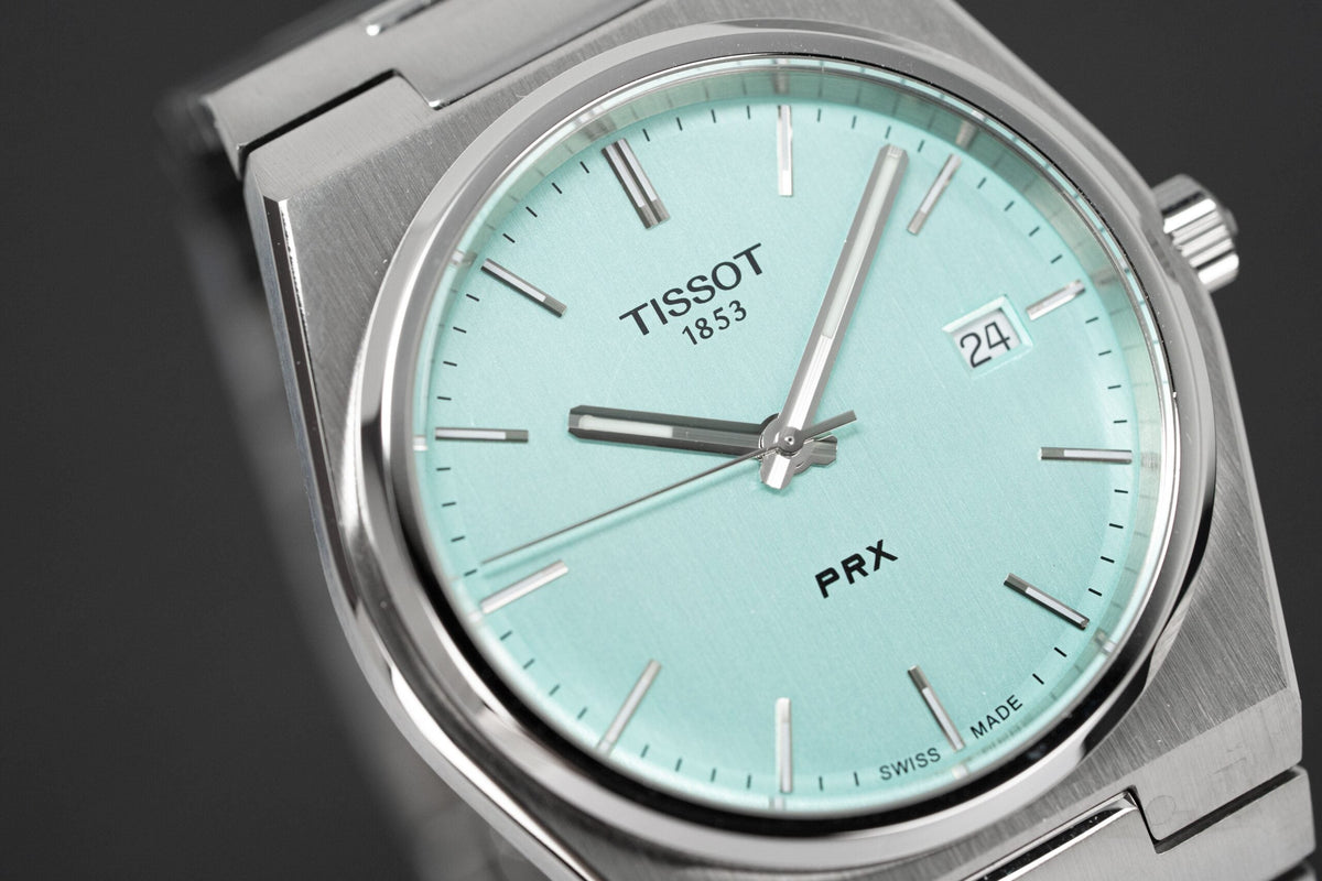 Tissot Mens Watch Prx Mint Green T137 410 11 091 01 -korean beauty