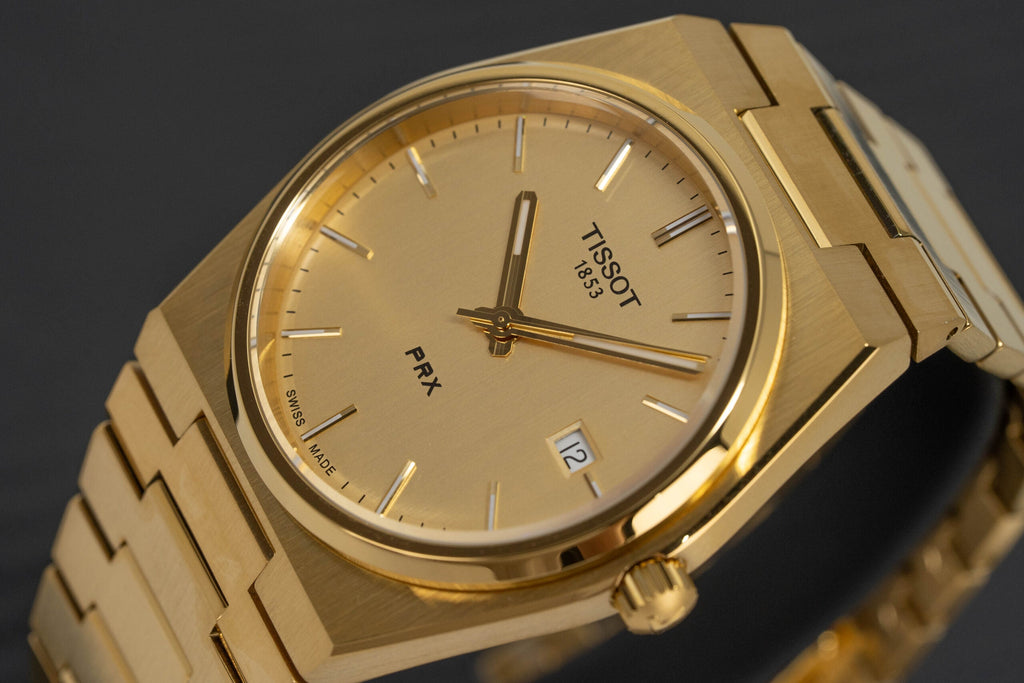 Tissot Mens Watch Prx Yellow Gold T1374103302100 -korean beauty