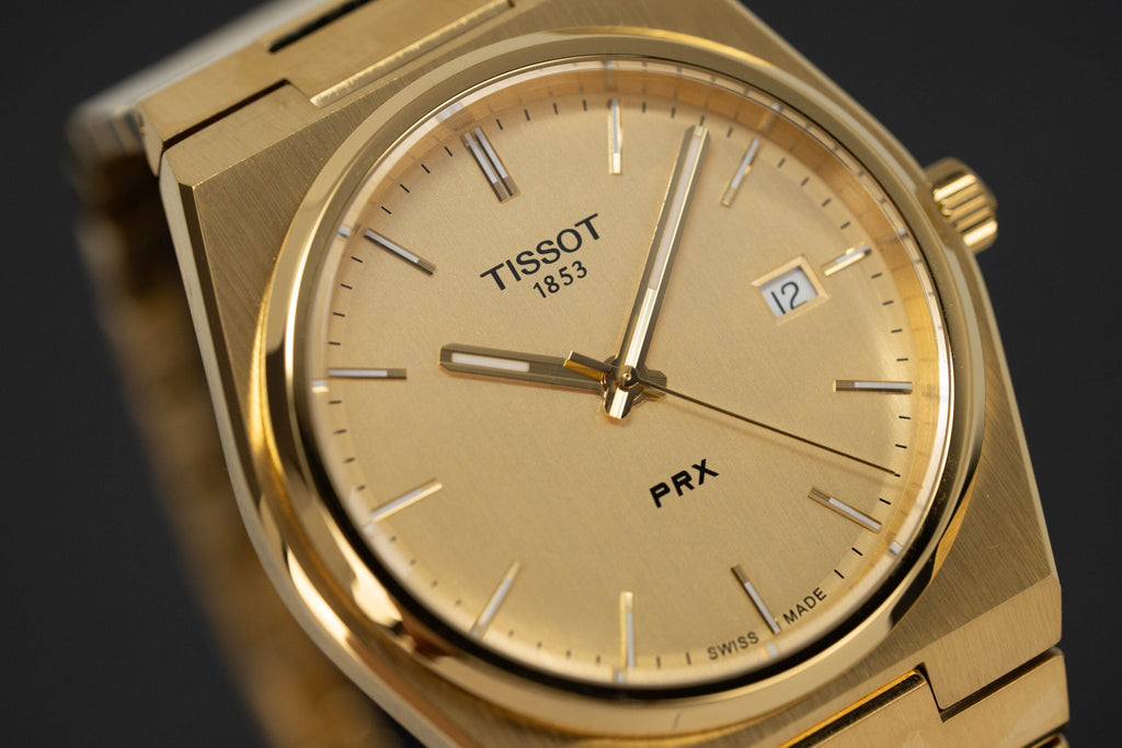 Tissot Mens Watch Prx Yellow Gold T1374103302100 -korean beauty