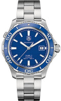 Tag Heuer Aquaracer Calibre 5 Automatic Blue Dial Silver Steel Strap Watch For Men Wak2111 Ba0830 -korean beauty