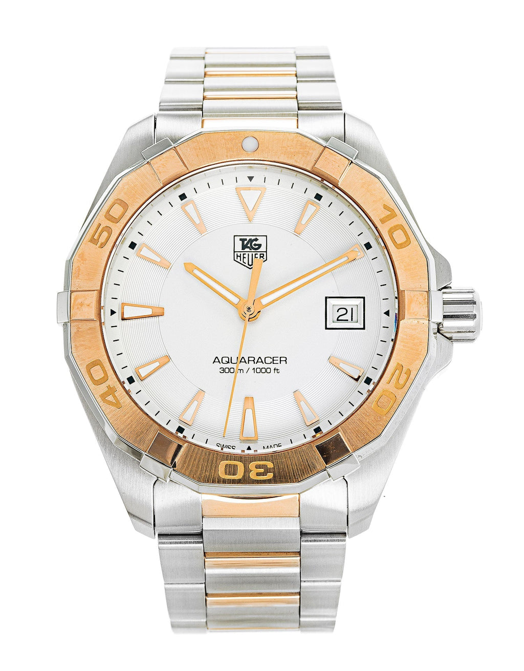 Tag Heuer Aquaracer White Dial Watch For Men Way1150 Bd0911 -korean beauty