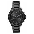 Emporio Armani Mens Ar11363 Black Stainless Steel Chronograph Watch -korean beauty