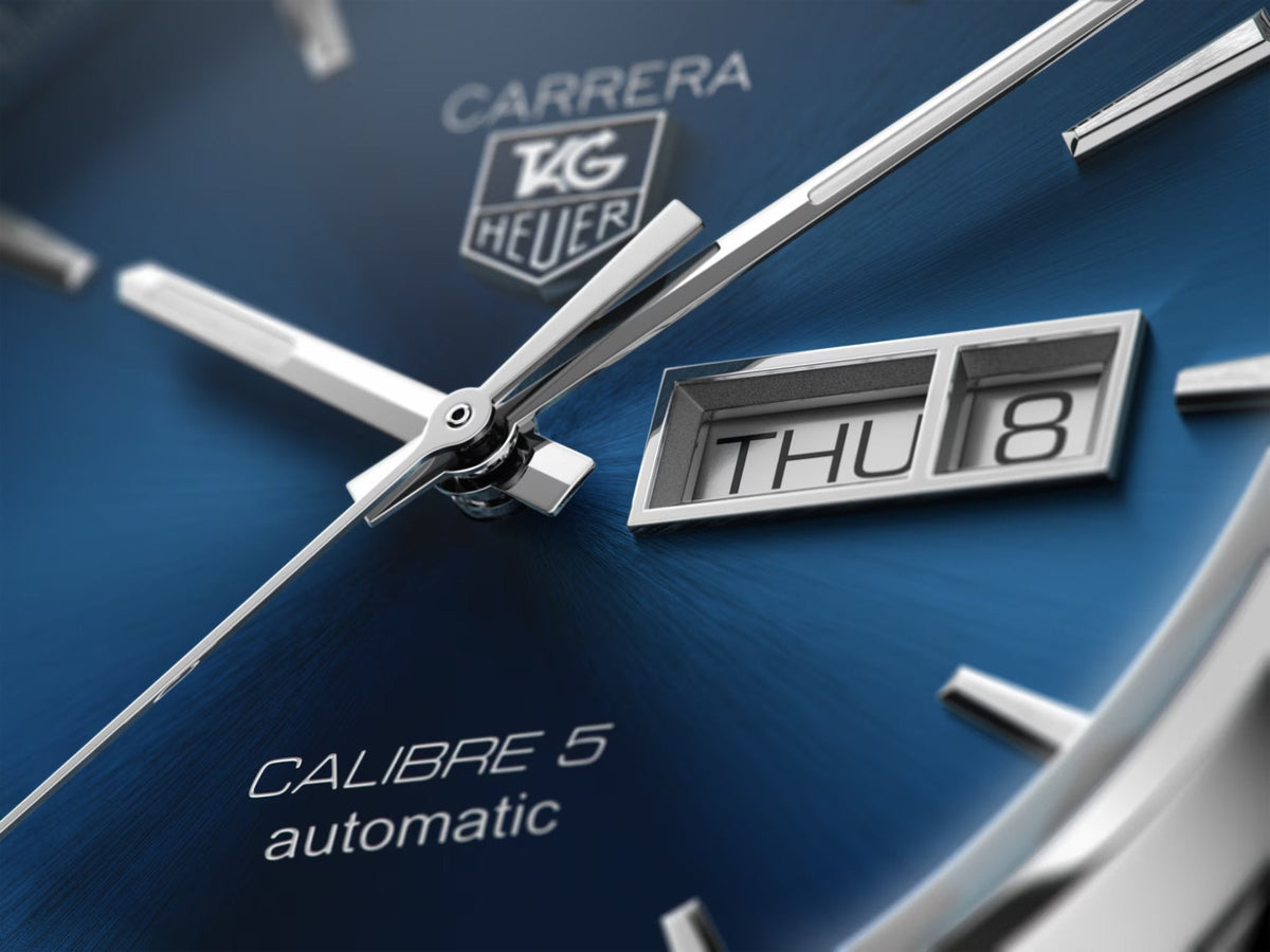 Carrera Calibre 5 Blue Steel Mens Watch War201e Ba0723 -korean beauty