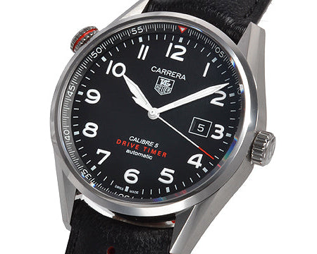 Tag Heuer Heuer Black Stainless Steel Carrera Drive Time Watch For Men War2a10 Fc6337 -korean beauty