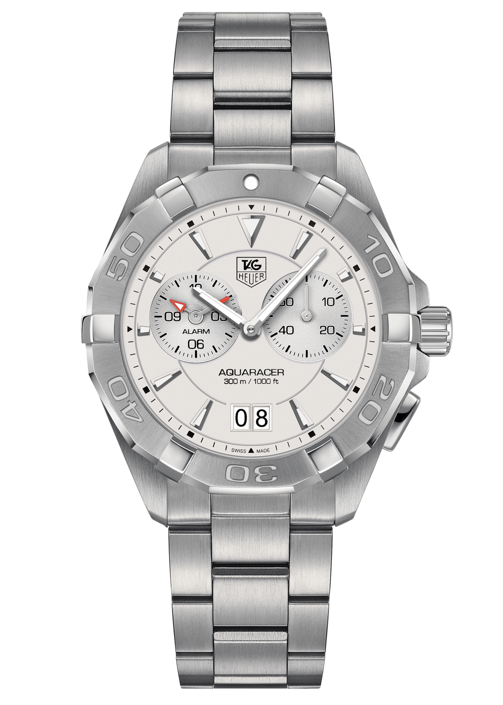 Tag Heuer Aquaracer White Dial Watch For Men Way111y Ba0928 -korean beauty