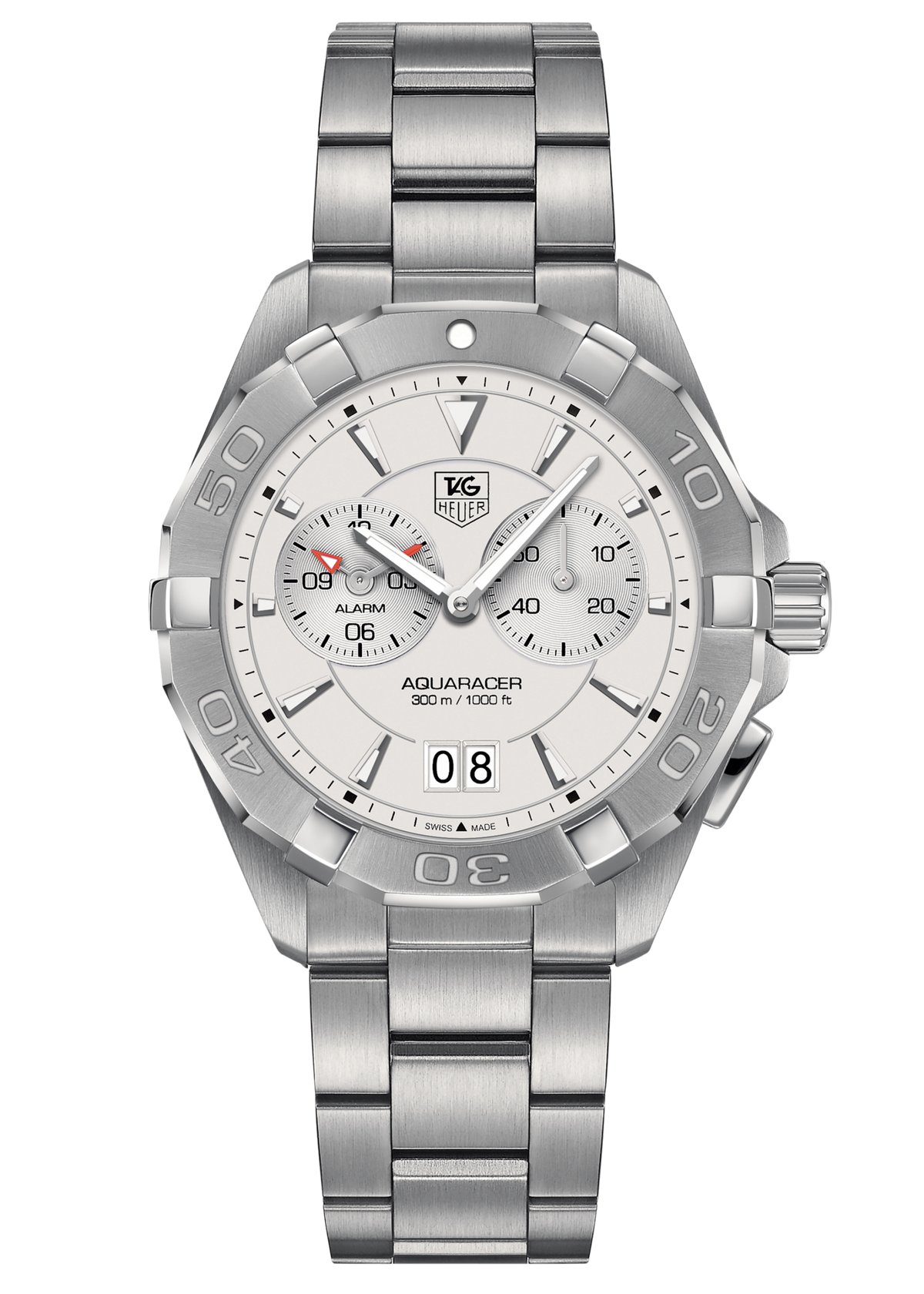Tag Heuer Aquaracer White Dial Watch For Men Way111y Ba0928 -korean beauty