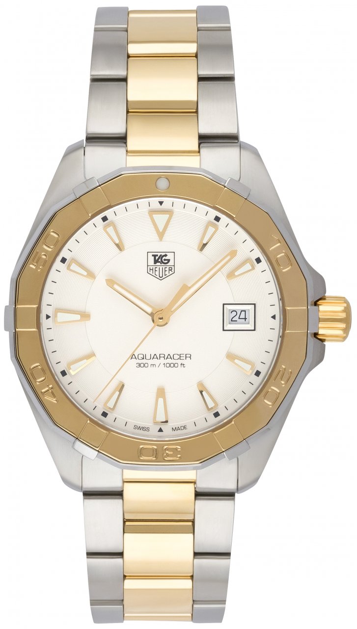 Tag Heuer Aquaracer White Dial Watch For Men Way1120 Bb0930 -korean beauty