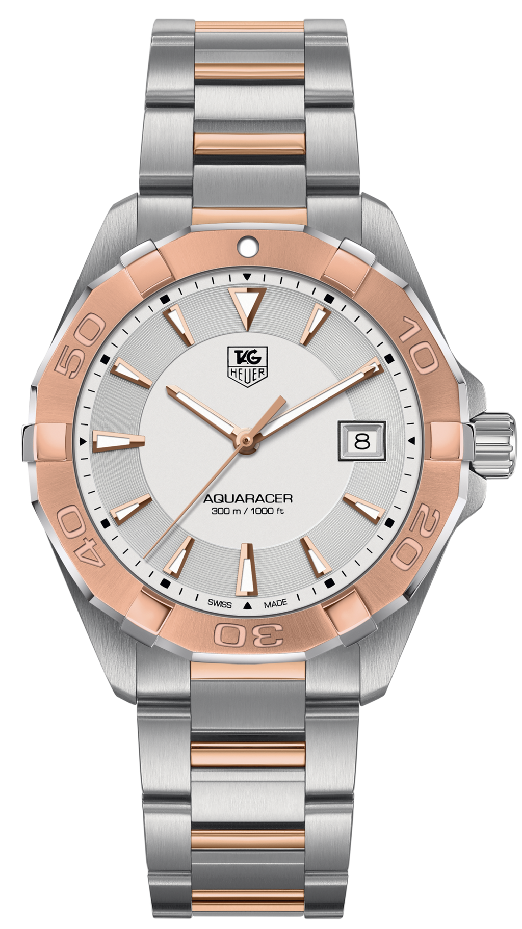 Tag Heuer Aquaracer White Dial Watch For Men Way1150 Bd0911 -korean beauty